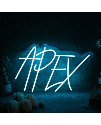 Apex Blue Neon Sign