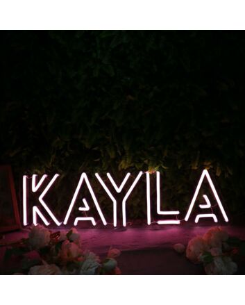 Kayla Purple Neon Sign