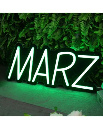 MARZ Green Neon Sign