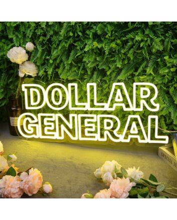 Dollar General Yellow Neon Sign