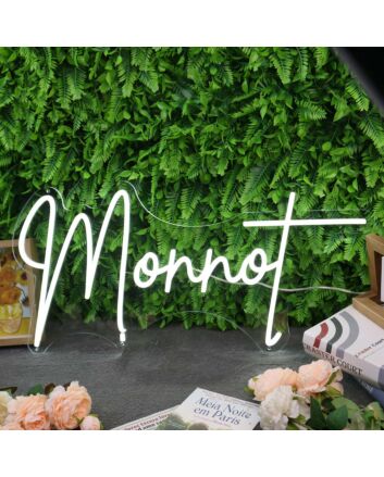 Monnot White Neon Sign