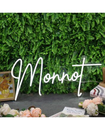 Monnot White Neon Sign