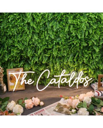 The Cataldos Yellow Neon Sign