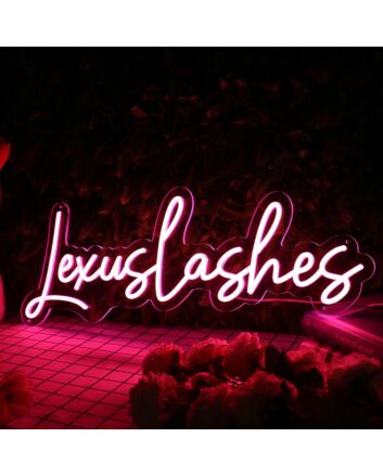 Lexus Lashes Red Neon Sign