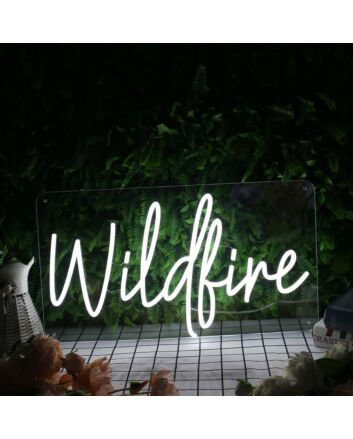 Wildfire White Neon Sign
