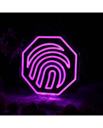 Fingerprint Purple Custom Neon Sign
