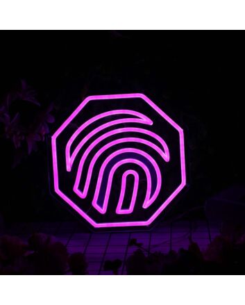Fingerprint Purple Custom Neon Sign
