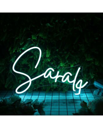 Sarah Blue Neon Sign