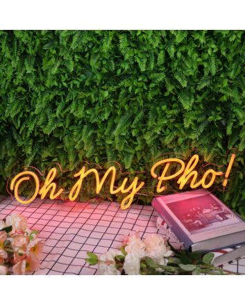 Oh My Pho Red Neon Sign