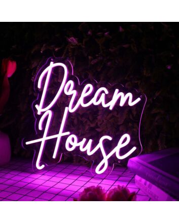 Dream House Purple Neon Sign