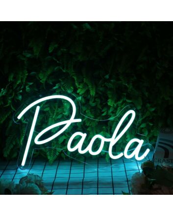 Paola Blue Blue Neon Sign