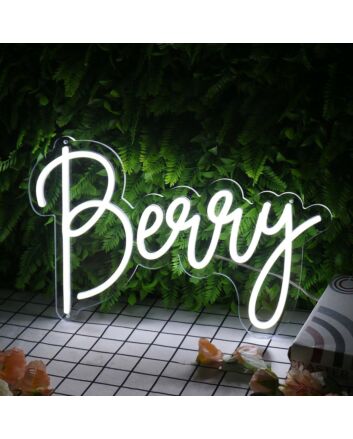 Berry White Neon Sign