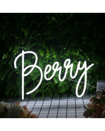 Berry White Neon Sign