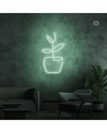 Flowerpot Neon Sign
