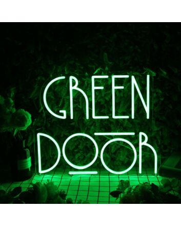 Green Door Neon Sign