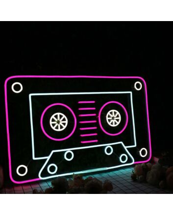 Cassette Tape Neon Sign