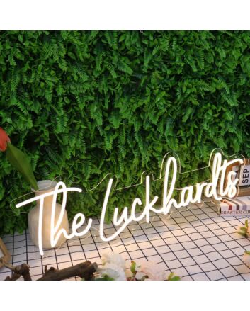 The Luckhardts Yellow Neon Sign