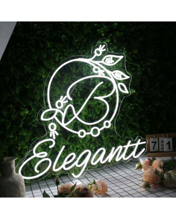 Elegantt White Custom Neon Sign