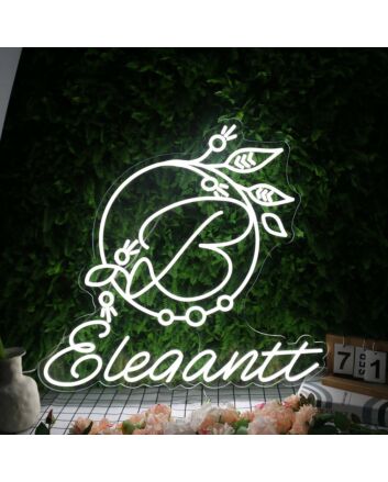 Elegantt White Custom Neon Sign