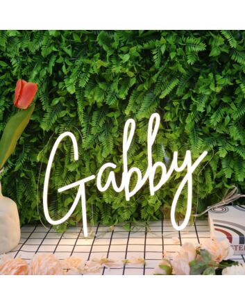 Gabby Yellow Neon Sign