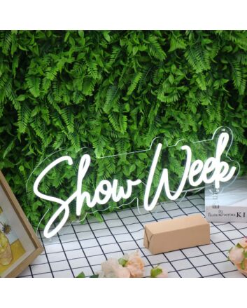 Show Week White Neon Sign