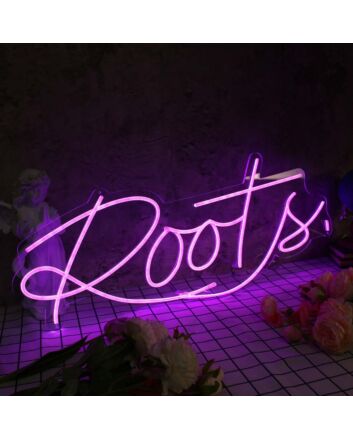Roots Purple Neon Sign
