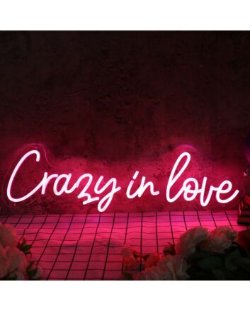 Crazy In Love Red Neon Sign