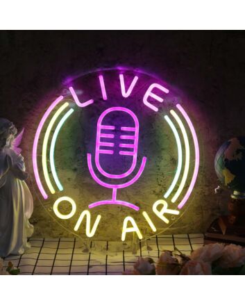 Live On Air Custom Neon Sign
