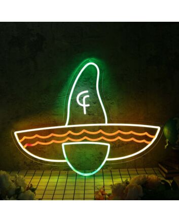 Mexico Sombrero Hat Custom Neon Sign