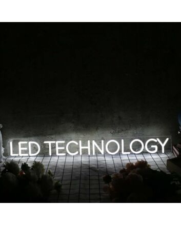 LED Technology White Neon Sign