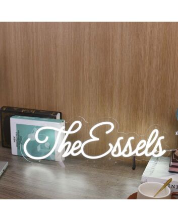 The Essels White Neon Sign