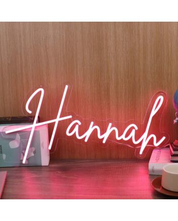 Hannah Red Neon Sign