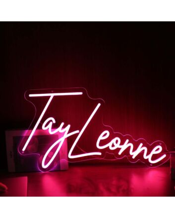 Tay Leonne Red Neon Sign