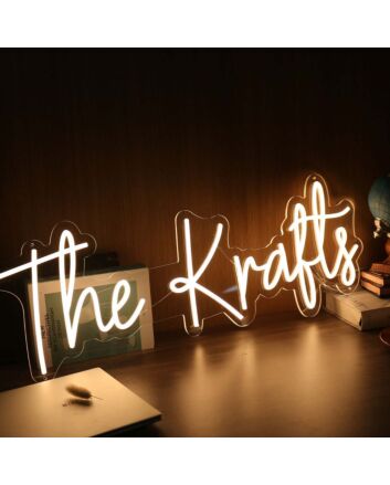 The Krafts Yellow Neon Sign