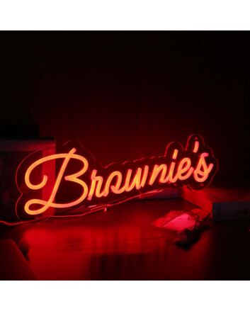 Brownie&#039;s Red Neon Sign