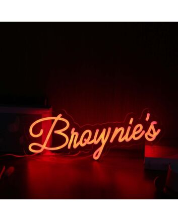 Brownie's Red Neon Sign
