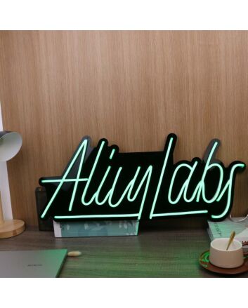 Alily Labs Green Neon Sign