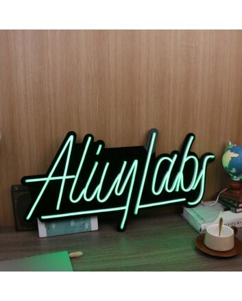 Alily Labs Green Neon Sign