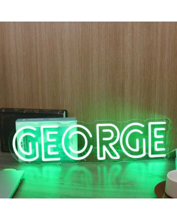George Green Custom Neon Sign