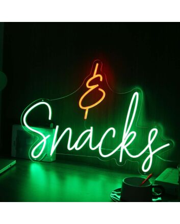Snacks Custom Neon Sign