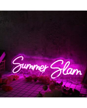 Summer Slam Purple Neon Sign
