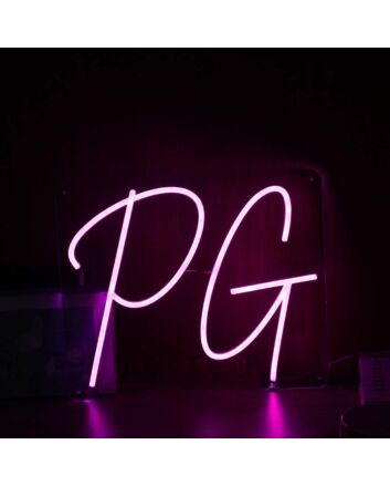 PG Purple Neon Sign