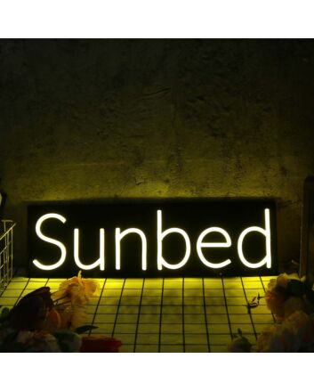 Sun bed Yellow Neon Sign