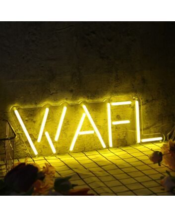 WAFL Yellow Neon Sign