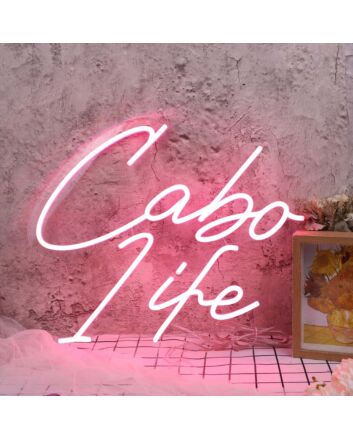Cabo Life Red Neon Sign