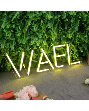 WAFL Yellow LED Neon Sign
