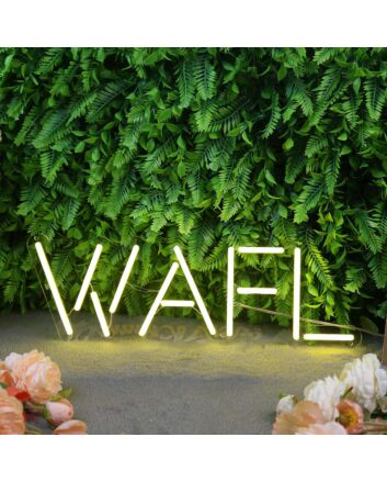 WAFL Yellow LED Neon Sign