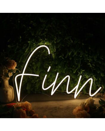Finn Yellow Neon Sign