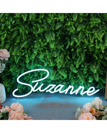 Suzanne Blue Neon Sign