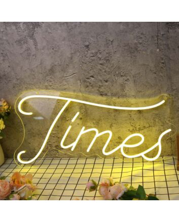 Times Yellow Neon Sign